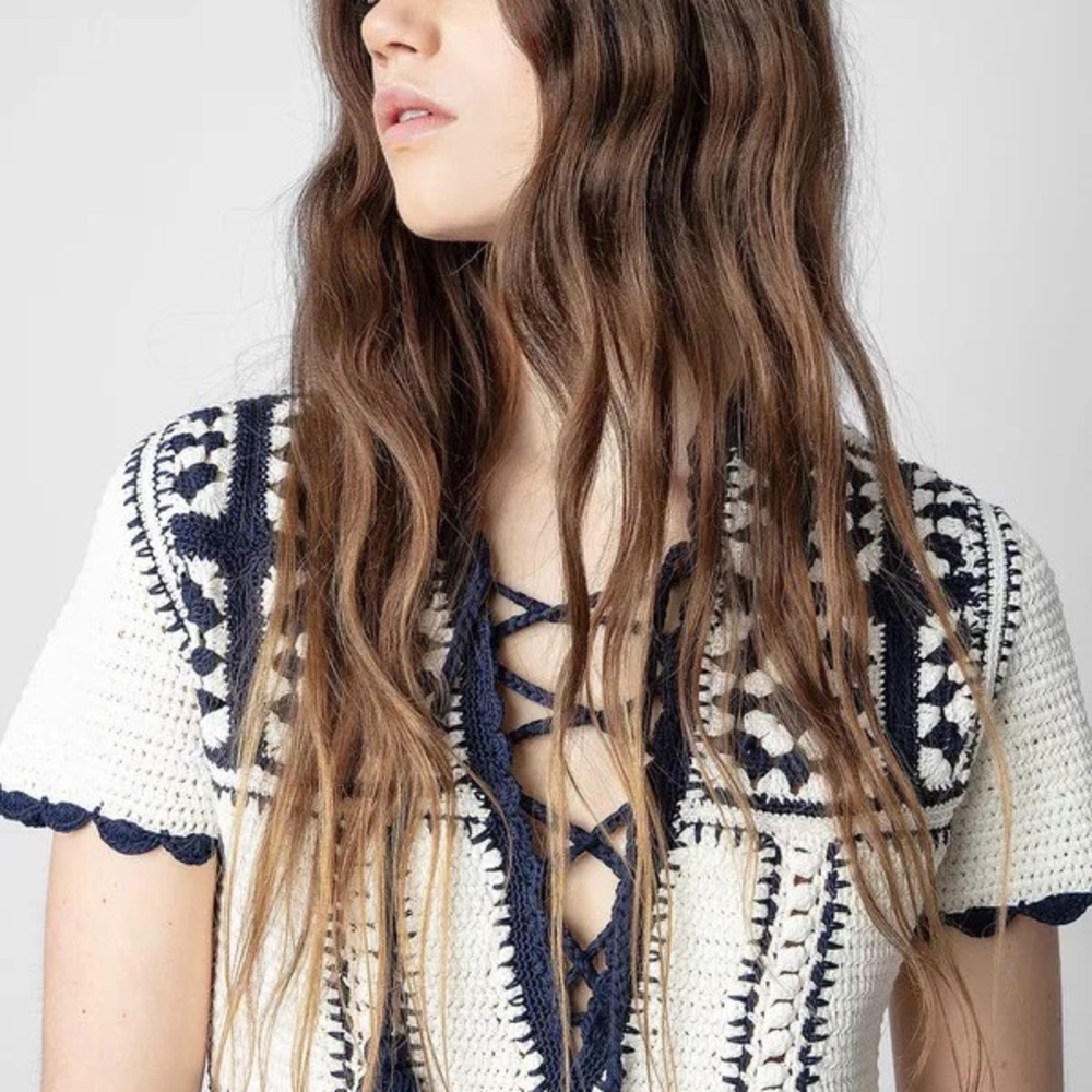Zadig & Voltaire Imany crochet dress small